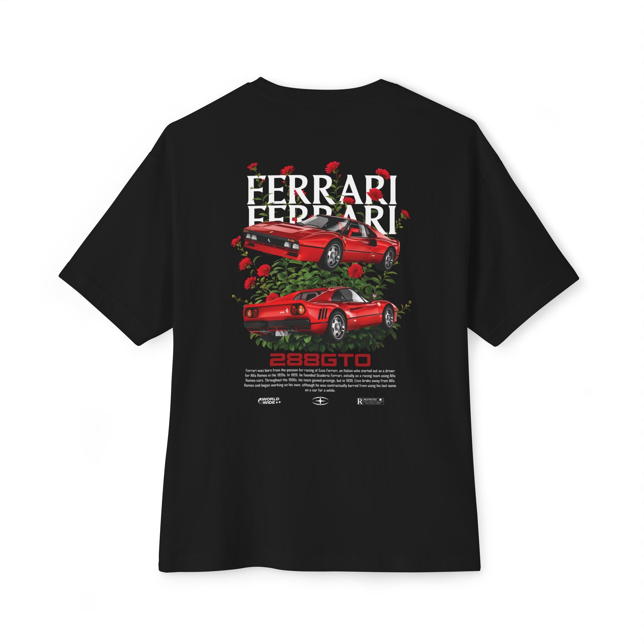 Oversized Tee - Ferrari 288GTO Premium Design