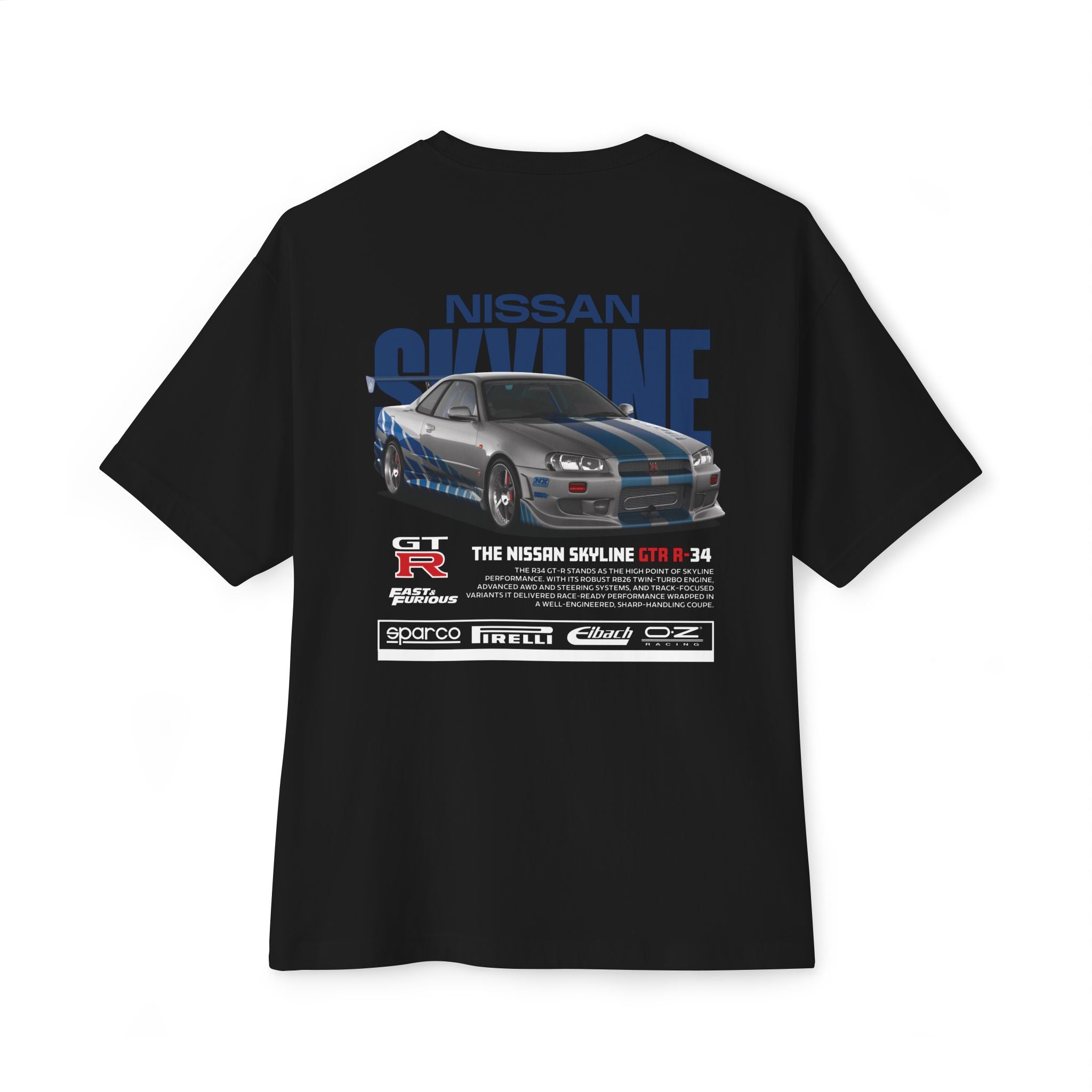 Oversized Tee - Nissan Skyline GTR V2 Premium Design