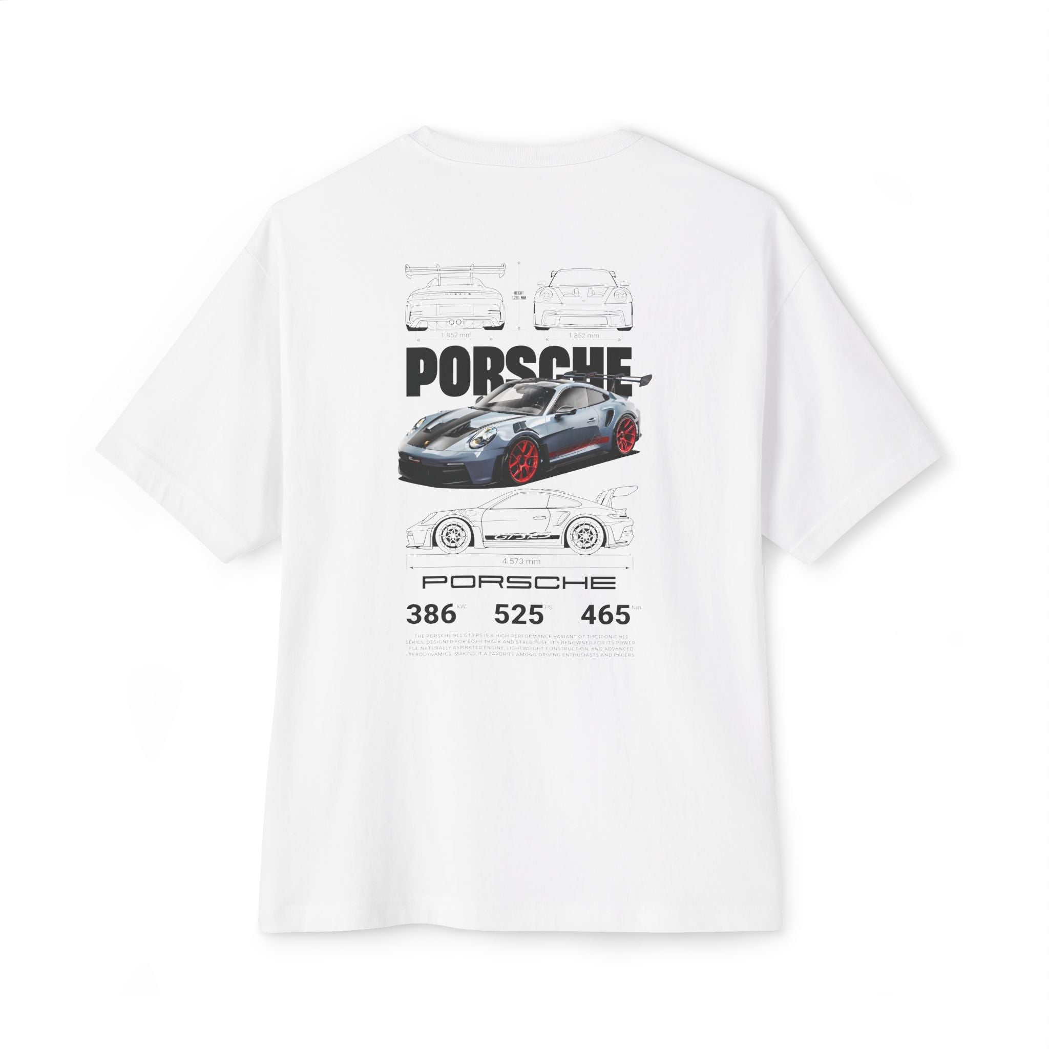 Oversized Tee - Porsche GT3RS V2 Premium Design